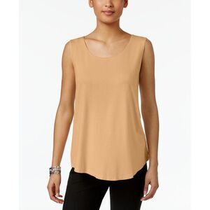 JM Collection Petite Scoop Neck Tank Top